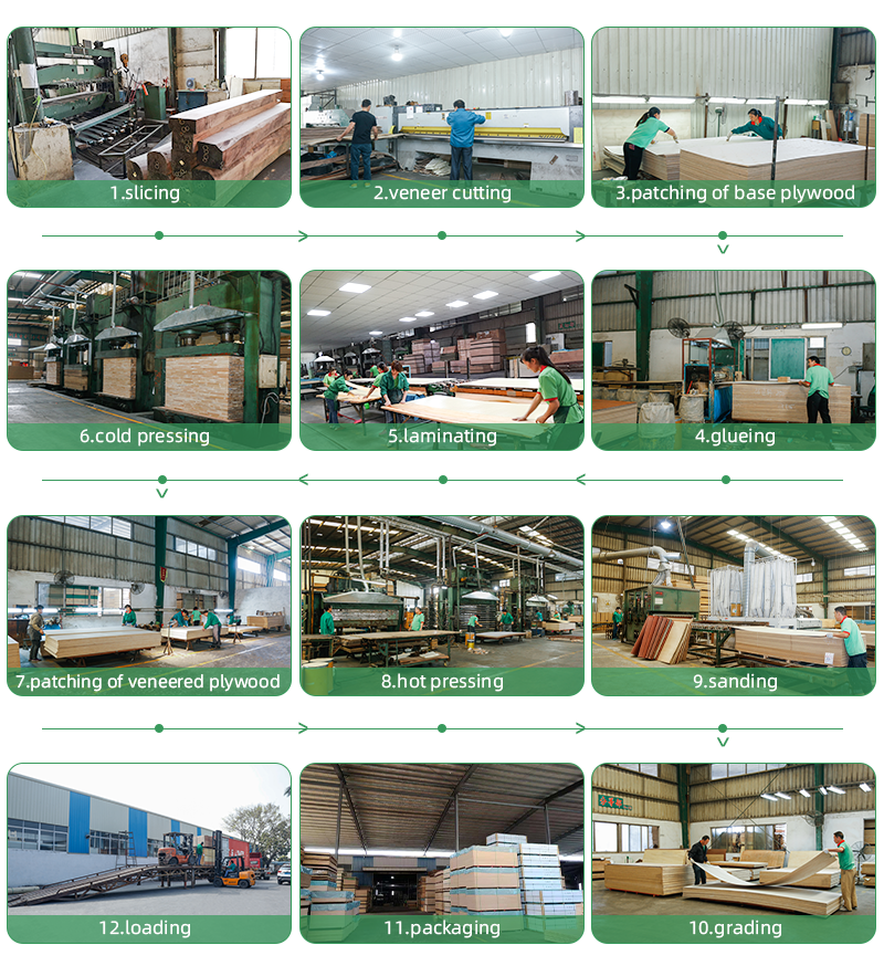 Wood veneer panel production process